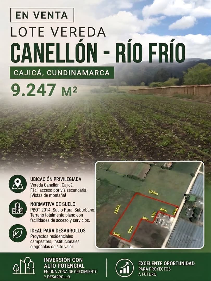 Lote urbano en Cajicá