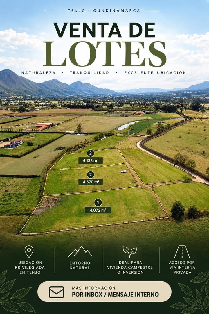 Lote rural en Tenjo (foto 1 de 5)